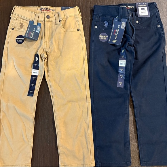 Brand New NWT Boys Polo Twill Stretch Pants Bundle 2 Qty Size 5 - Picture 1 of 8